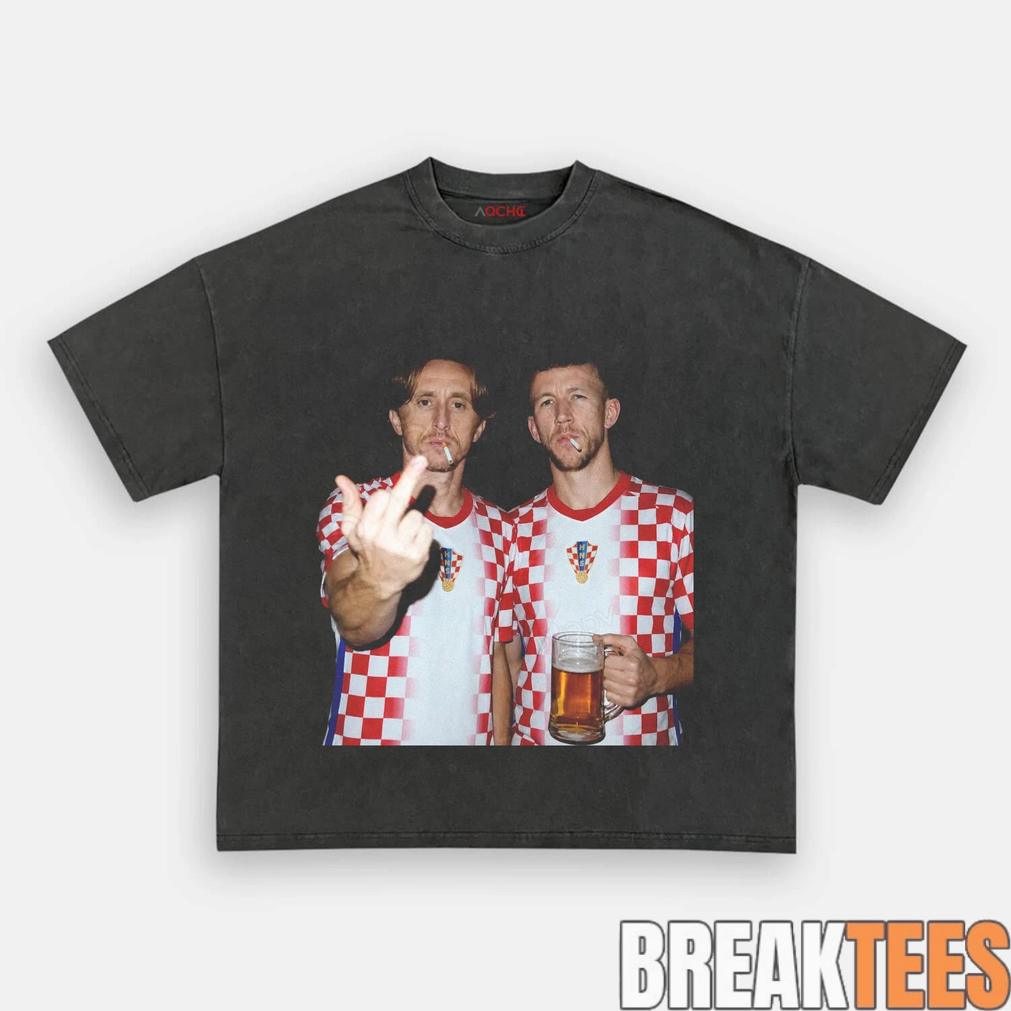Croatia National Team Perisic Modric Drunk Tee