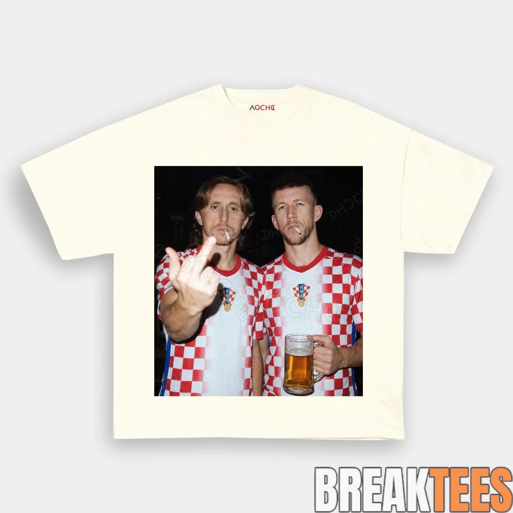 Croatia National Team Perisic Modric Drunk Tee