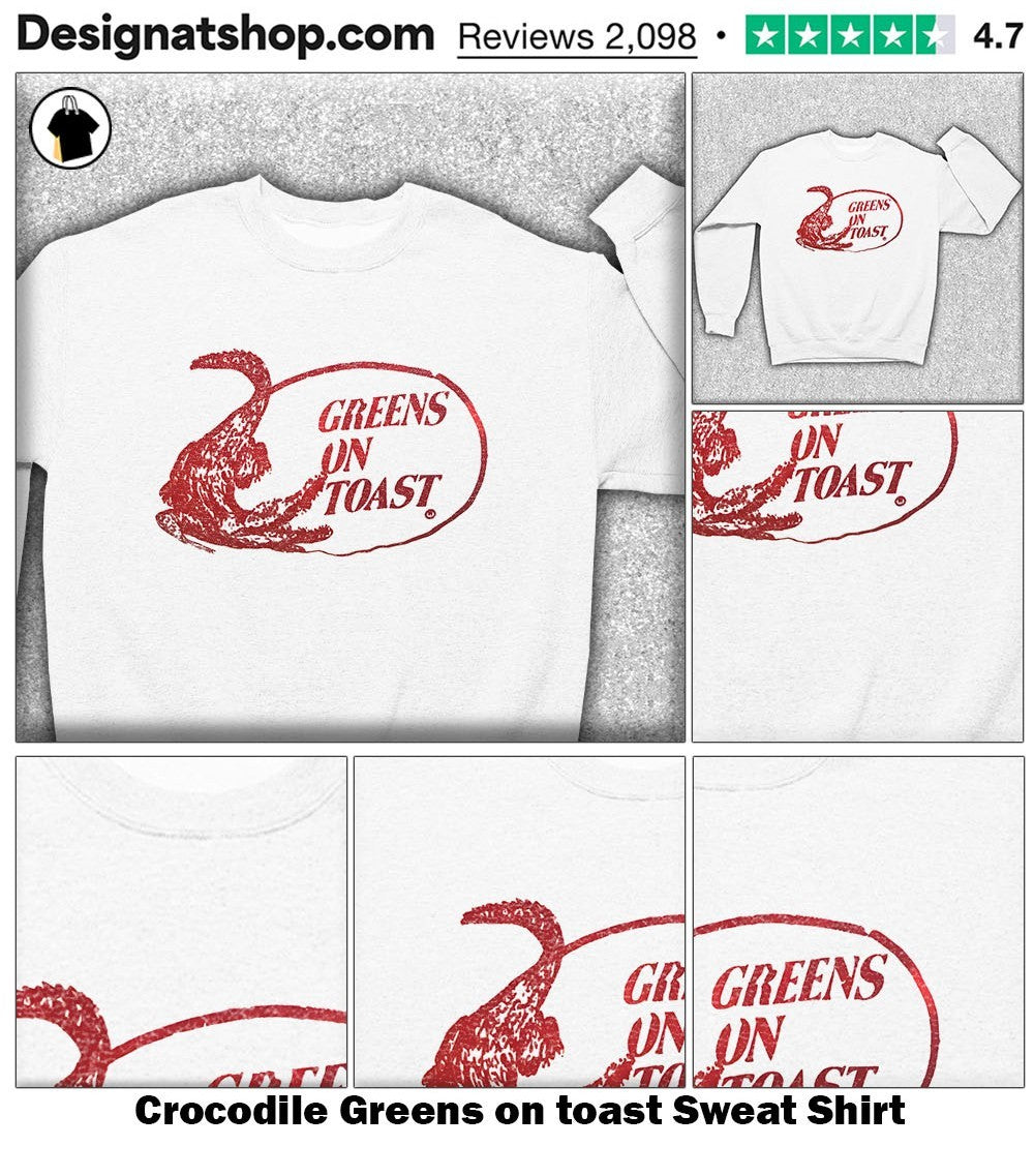 Crocodile Greens on toast shirt