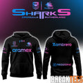 Cronulla Sharks Mens Las Vegas Warm Up Hoodie