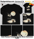 Cute Possum Pumpkin Spooky Moon Halloween shirt