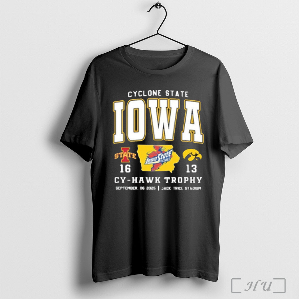 Cyclones State 2025 Cy Hawk Trophy Isu 16 13 Iowa T Shirt