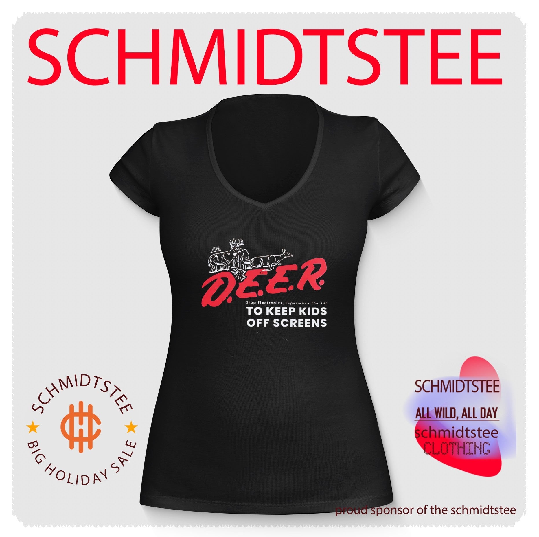DEER Drop Electronics Experience the Rut to Keep Kids off Screens Whitetail Hunting shirt