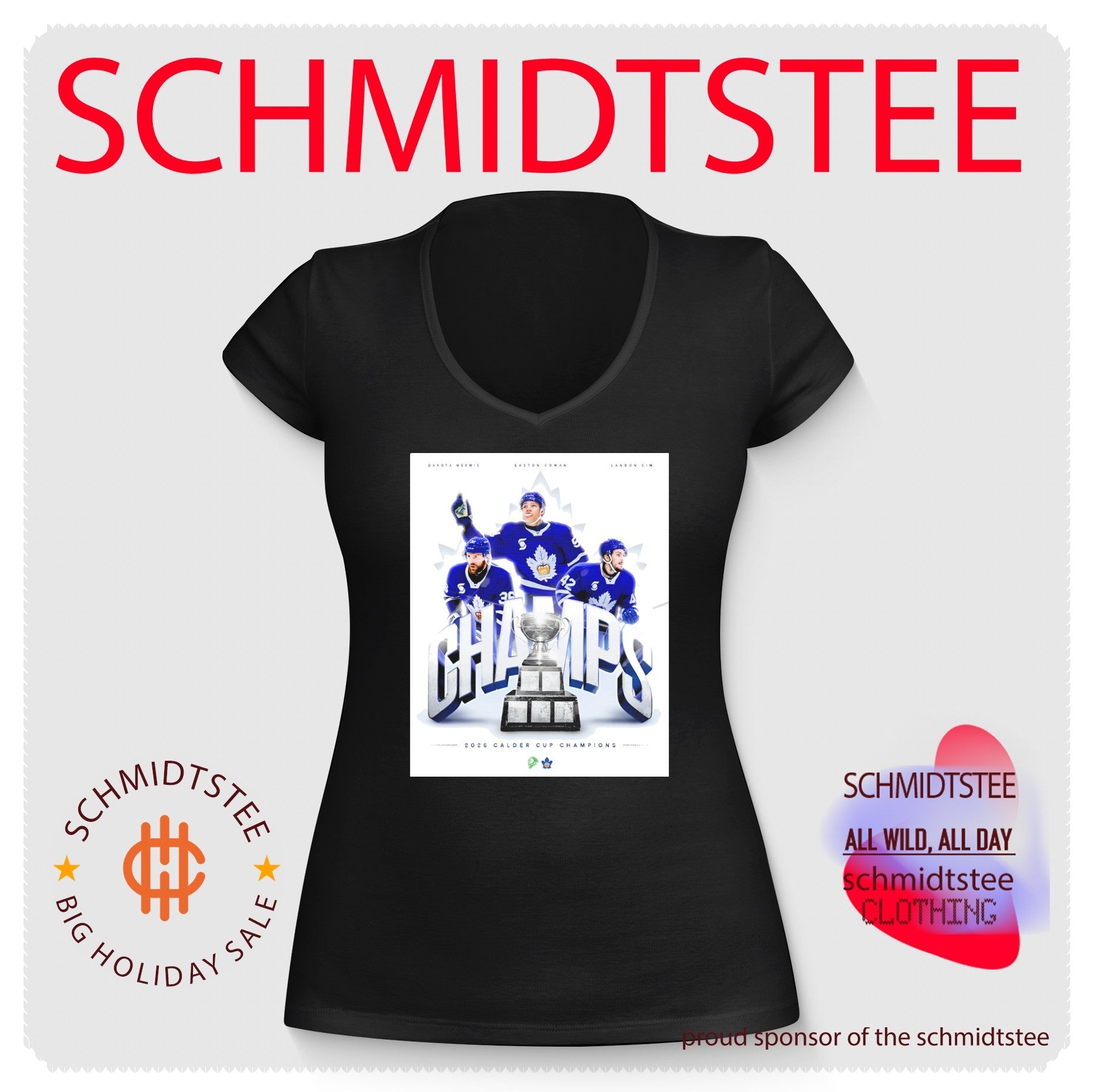 Dakota Mermis Easton Cowan Landon Sim 2026 Toronto Marlies Calder Cup Champions shirt