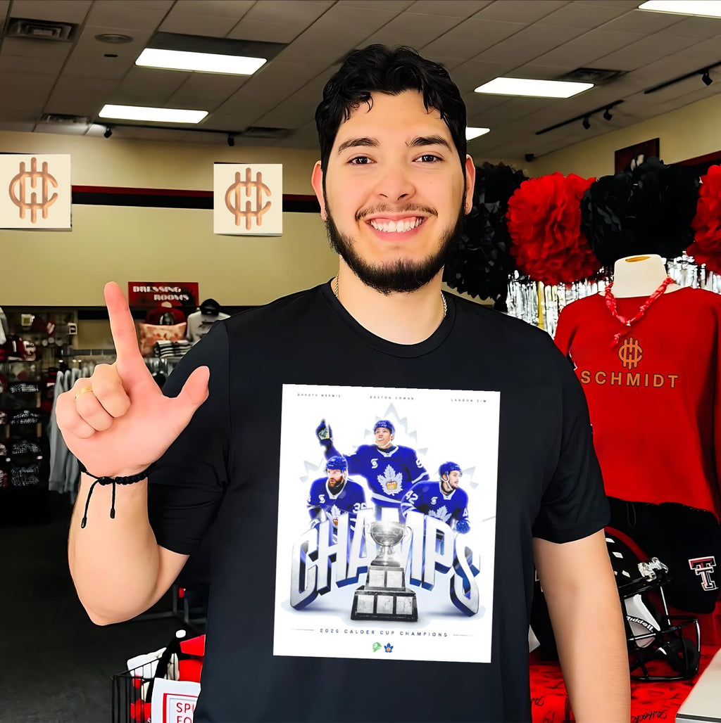 Dakota Mermis Easton Cowan Landon Sim 2026 Toronto Marlies Calder Cup Champions shirt