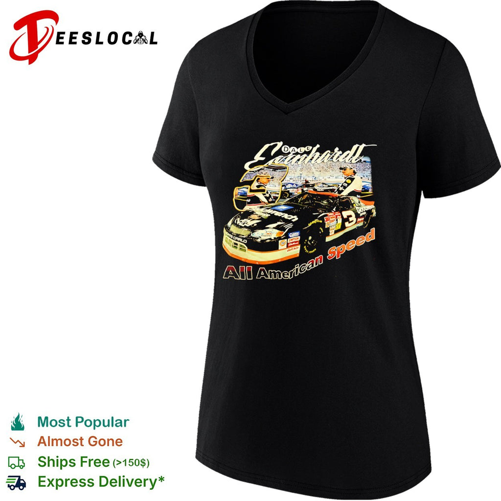 Dale Earnhardt 3 Goodwrench all american speed car portrait shirt