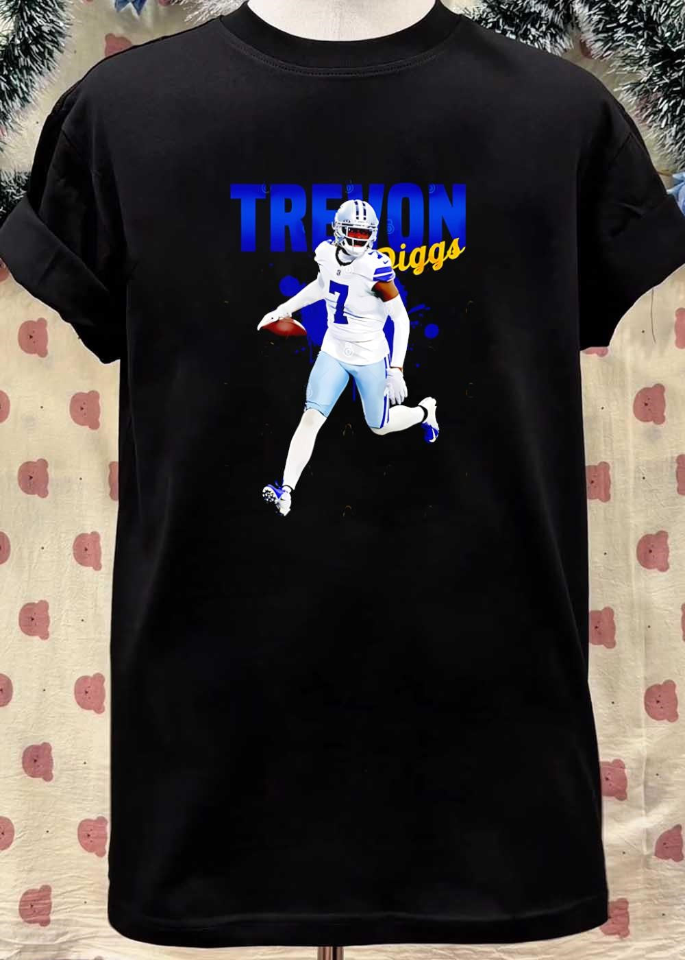 Dallas Cowboys Football Trevon Diggs Running with Football T-Shirt
