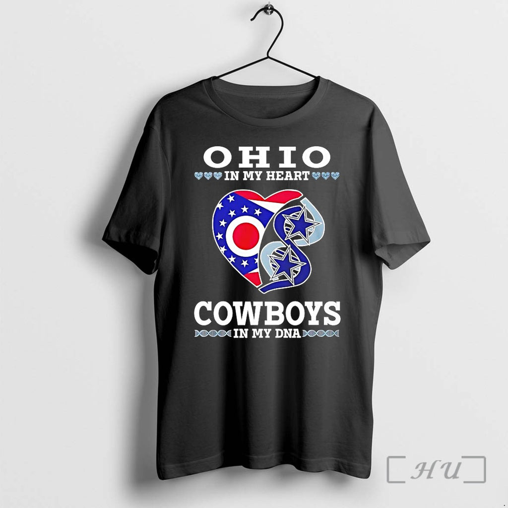 Dallas Cowboys Ohio In My Heart Cowboys In My Dna Tshirts Sweater Hoodie Jpg
