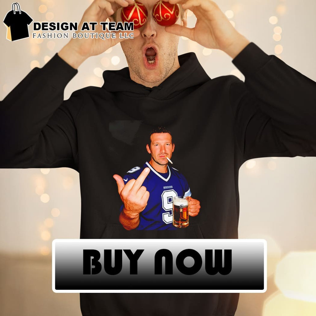Dallas Cowboys Tony Romo Drinking Middle Finger shirt