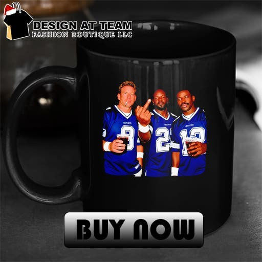 Dallas Cowboys Troy Aikman Emmitt Smith Michael Irvin Drinking Middle Finger shirt