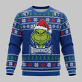 Dallas Mavericks x The Grinch Ugly Christmas Sweater – Royal Blue & Green “Grinchmas” Knit