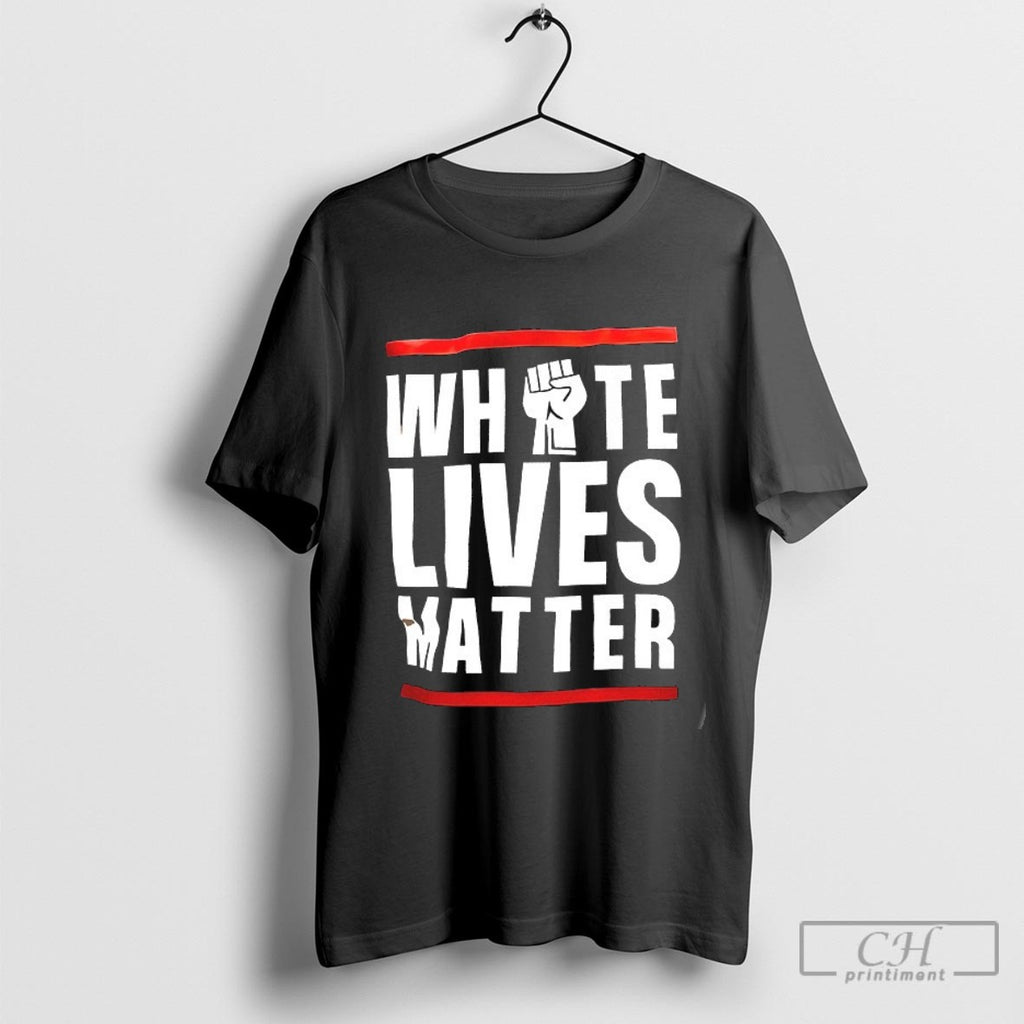 Dariusz Matecki Wearing White Lives Matter Shirt Sweater