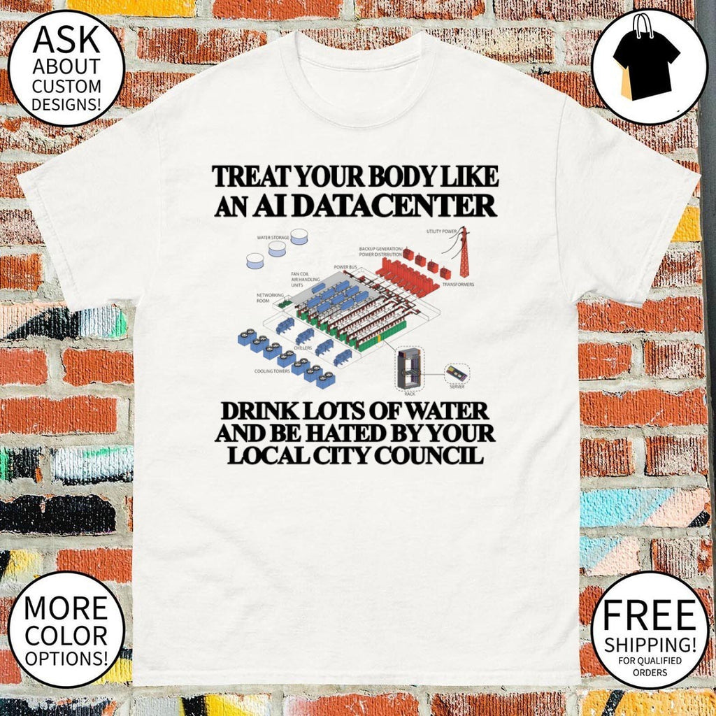 Datacenter Server Cooling Utility Power Treat Your Body Like An Ai Datacenter Shirt