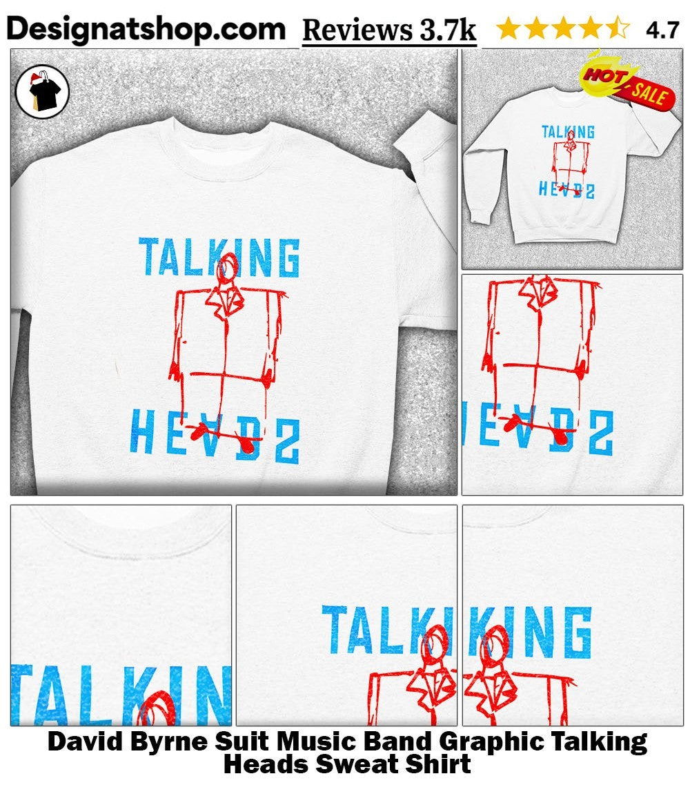 David Byrne Suit Music Band Graphic Talking Heads shirt