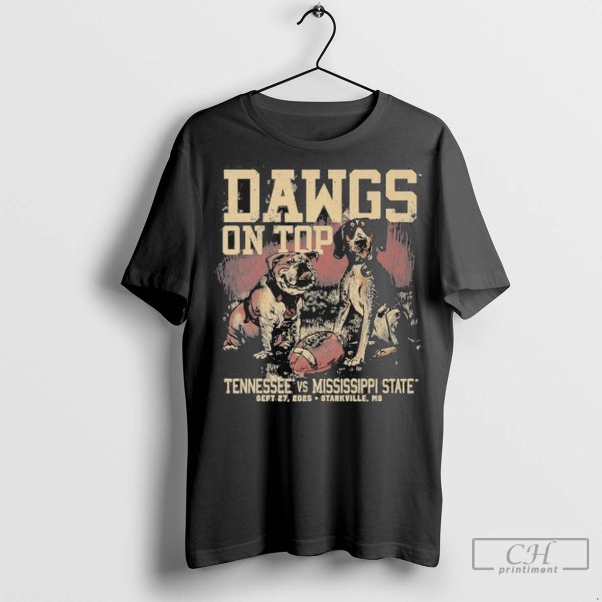 Dawgs On Top Tennessee Vs Mississippi State September 27 2025 T Shirt Jpg