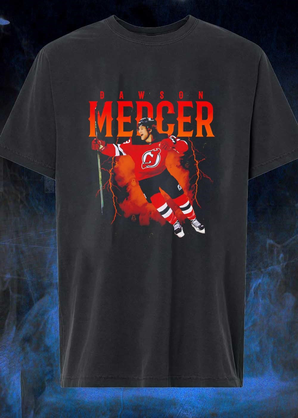 Dawson Mercer Goal Celebration New Jersey Devils T-Shirt