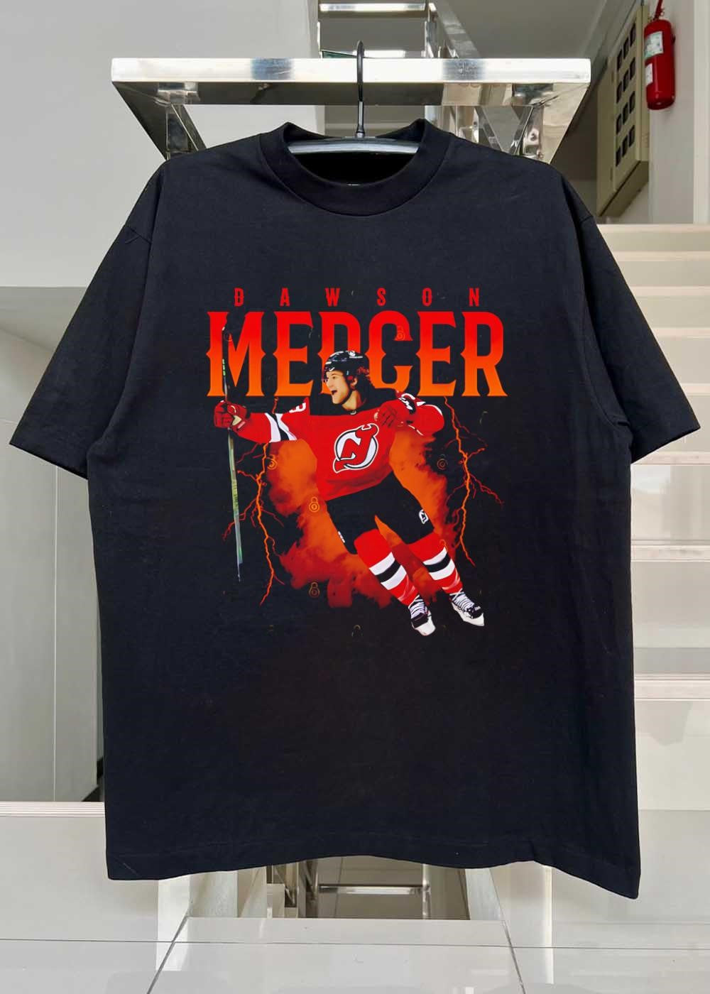 Dawson Mercer Goal Celebration New Jersey Devils T-Shirt