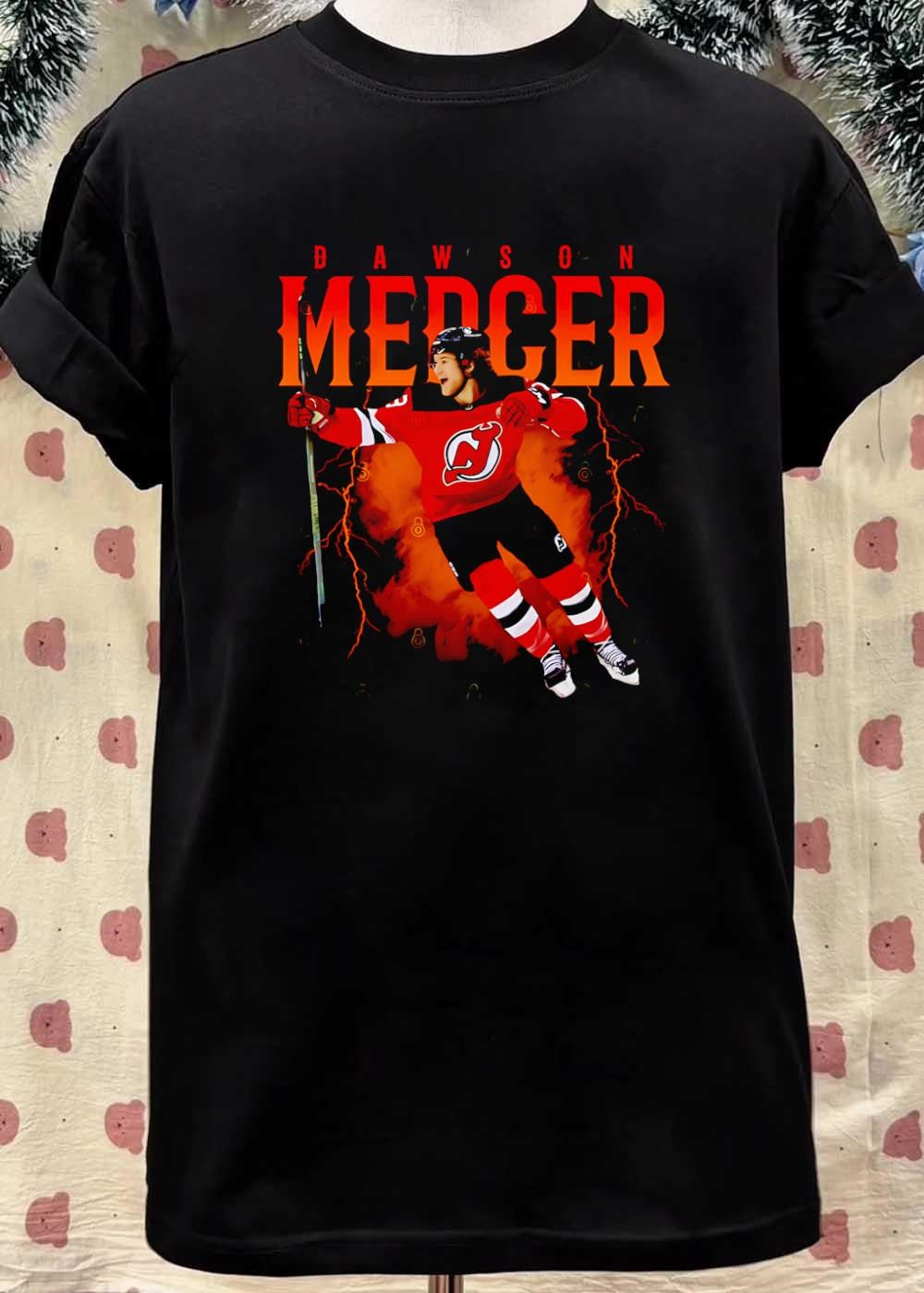 Dawson Mercer Goal Celebration New Jersey Devils T-Shirt