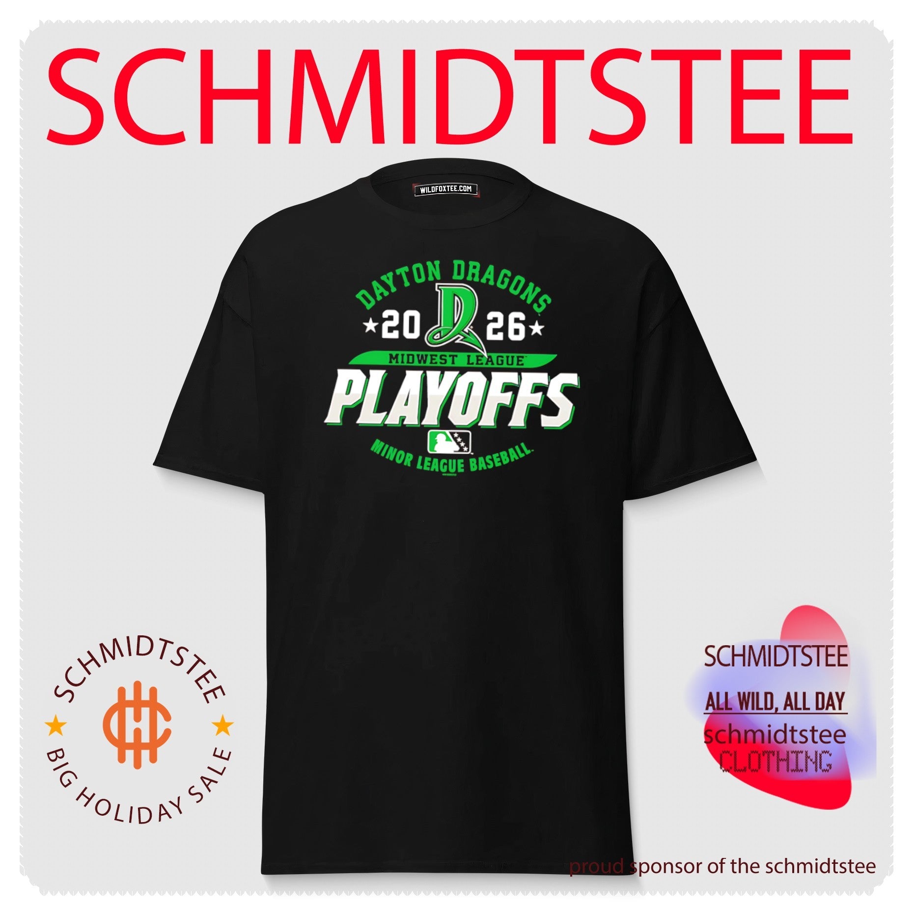 Dayton Dragons 2026 Midwest League Playoffs shirt