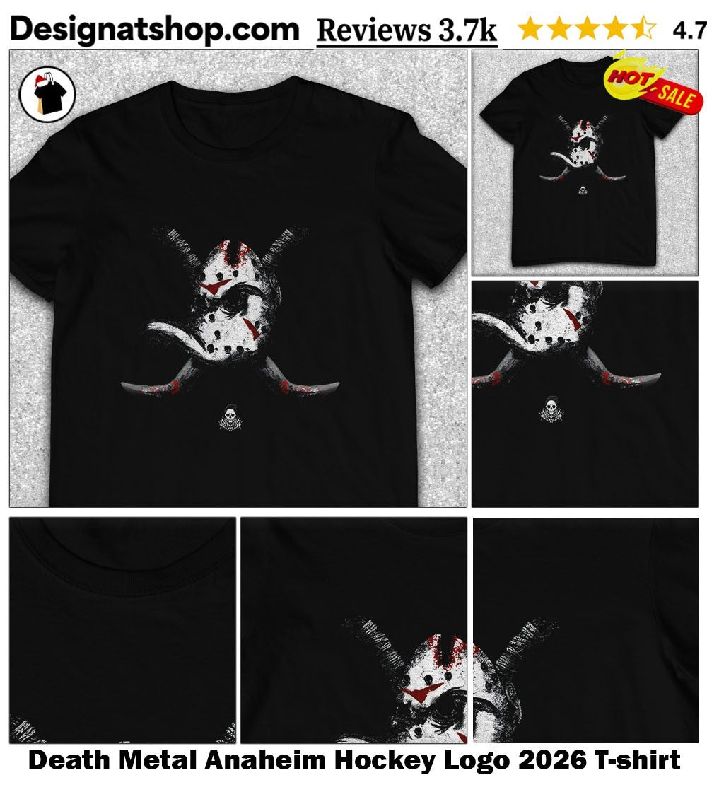 Death Metal Anaheim Hockey Logo 2026 shirt