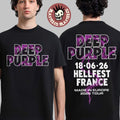 Deep Purple Hellfest 2026 Merch In France On 18 June 2026 Made In Europe Tour T-Shirt