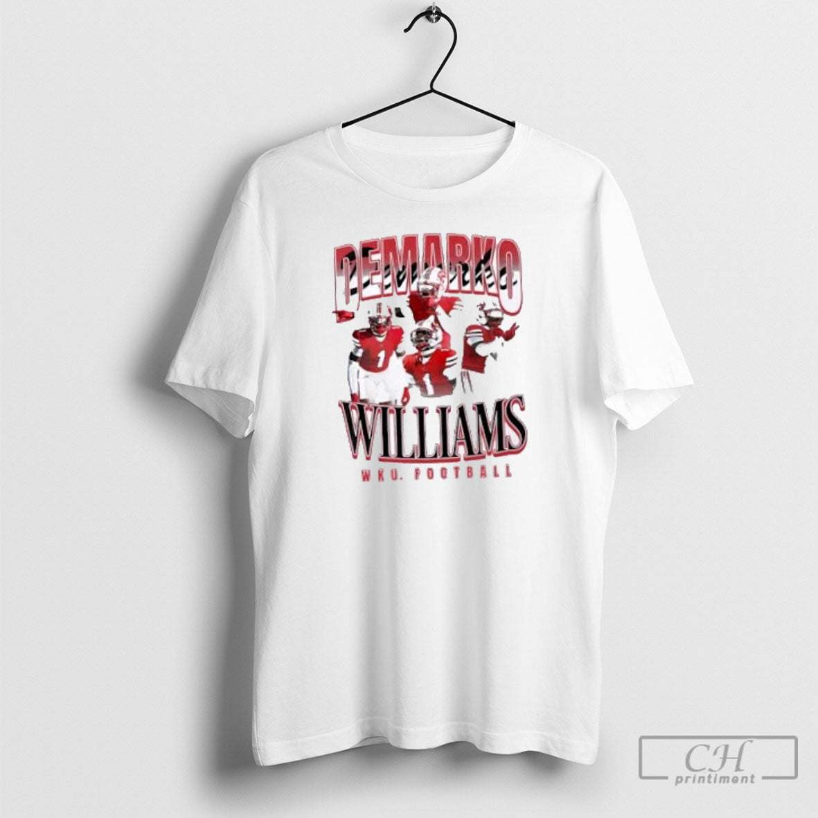 Demarko Williams Western Kentucky Hilltoppers Wku Football Shirt Tee
