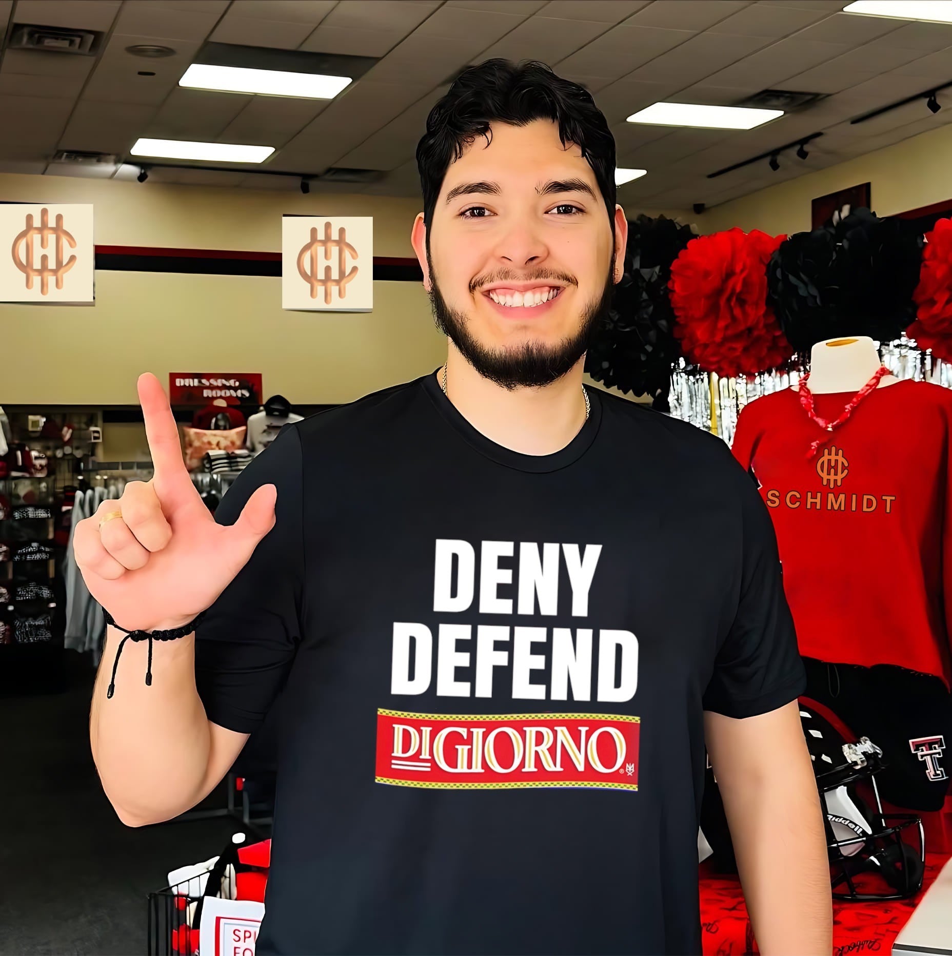 Deny Defend DiGiorno pizza funny slogan shirt