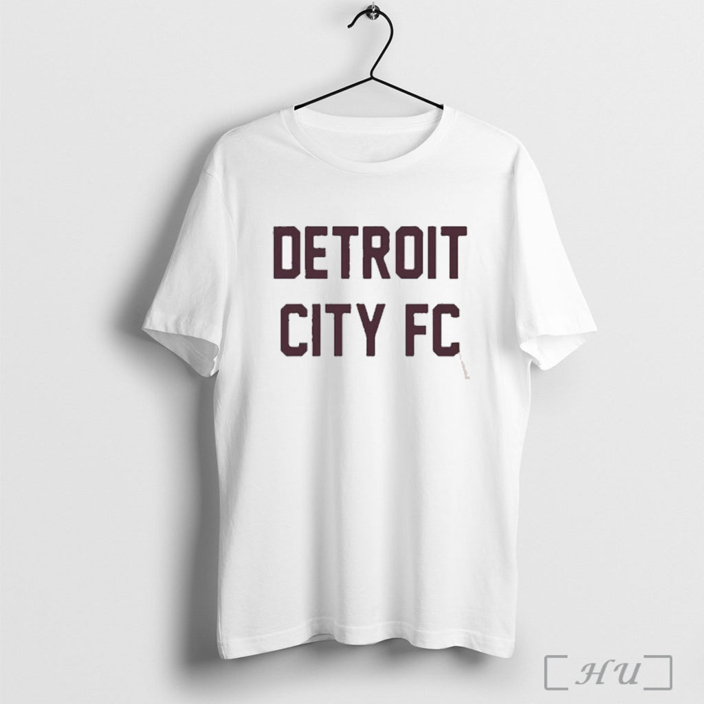 Detroit City Fc Text T Shirt