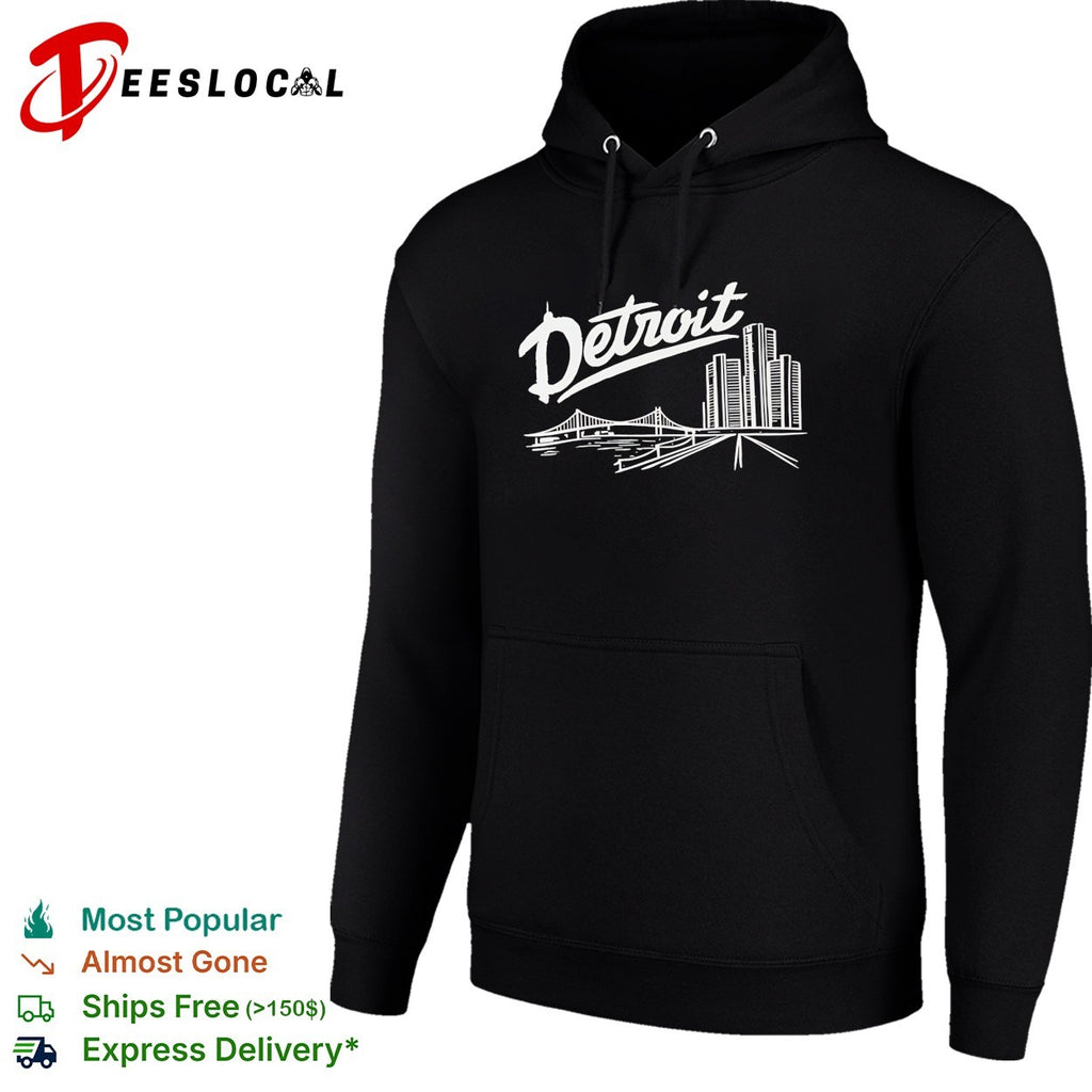 Detroit skyline bridge shirt