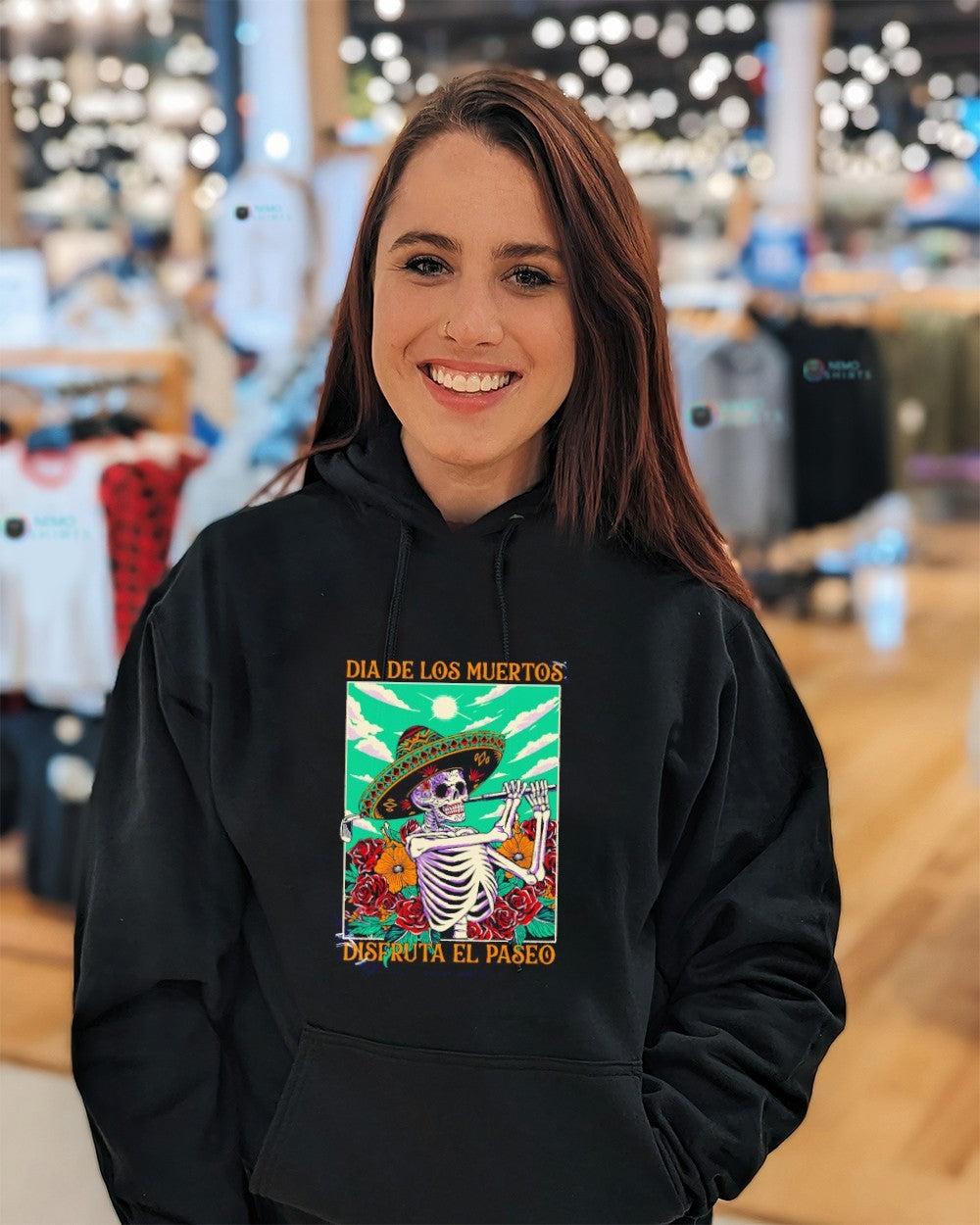 Dia de los muertos disfruta el paseo Dead golfer shirt