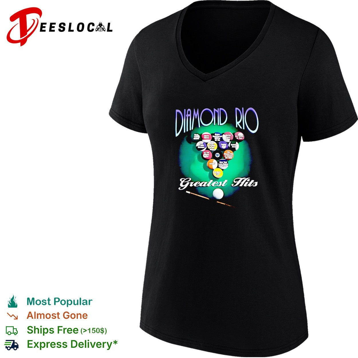 Diamond Rio greatest hits pool balls shirt