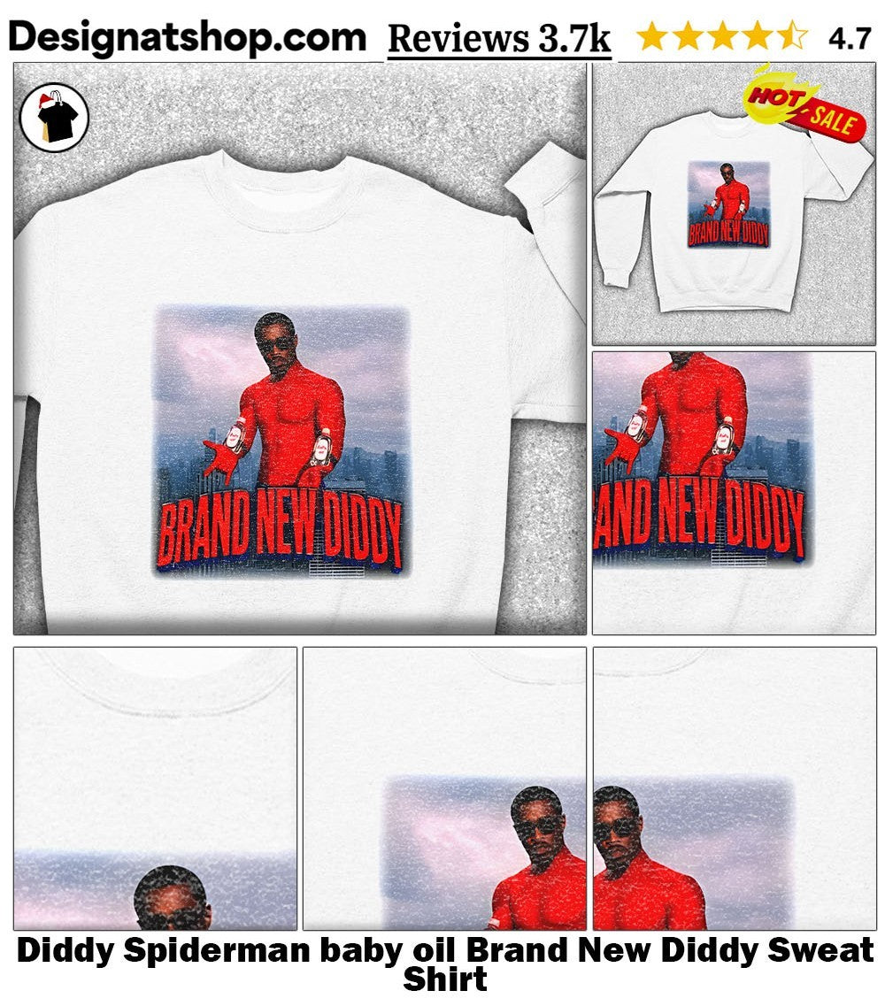 Diddy Spiderman baby oil Brand New Diddy shirt