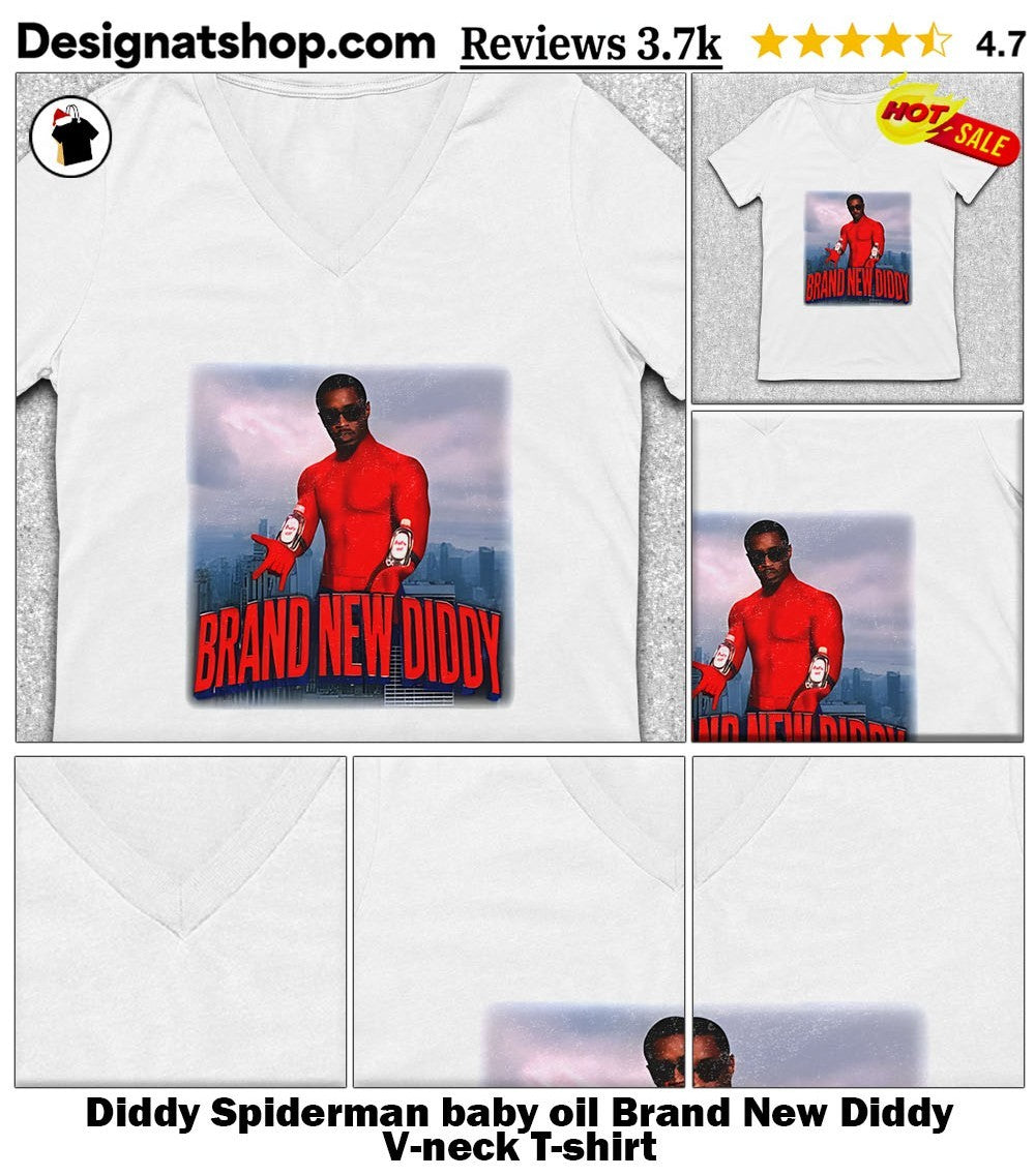 Diddy Spiderman baby oil Brand New Diddy shirt