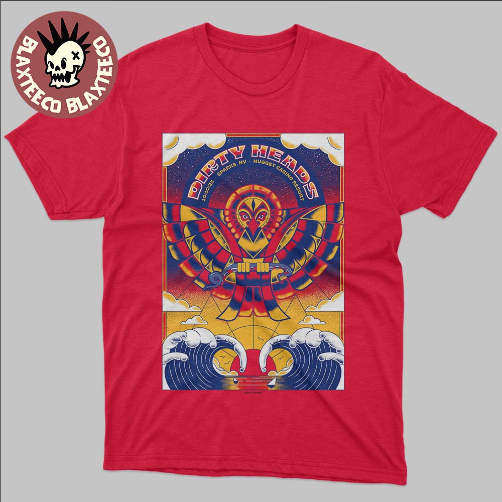 Dirty Heads Sparks Nevada 2025 Show Poster At Nugget Casino Resort On October 10 2025 Unisex T-Shirt