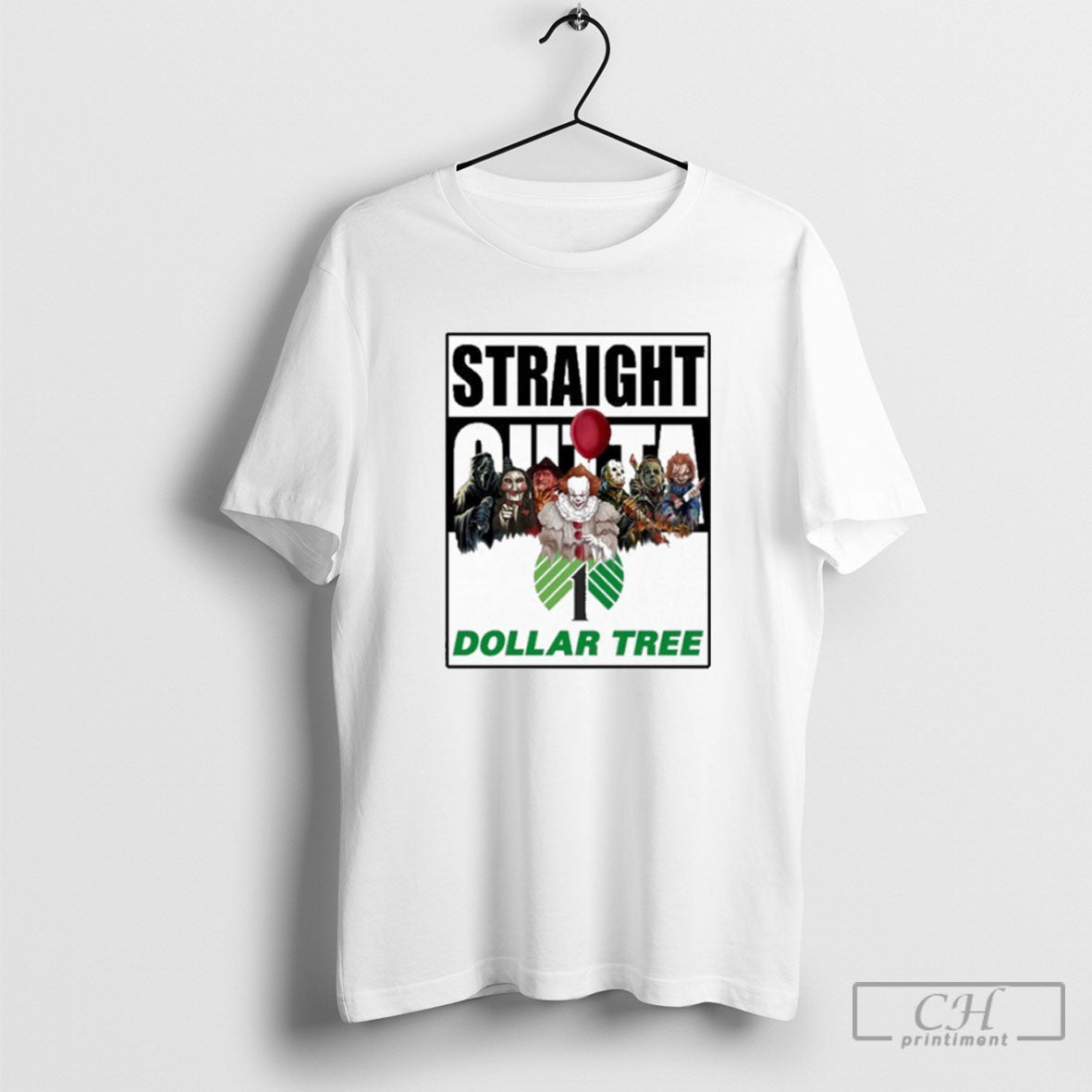 Dollar Tree Logo Straight Outta Horror Film Halloween