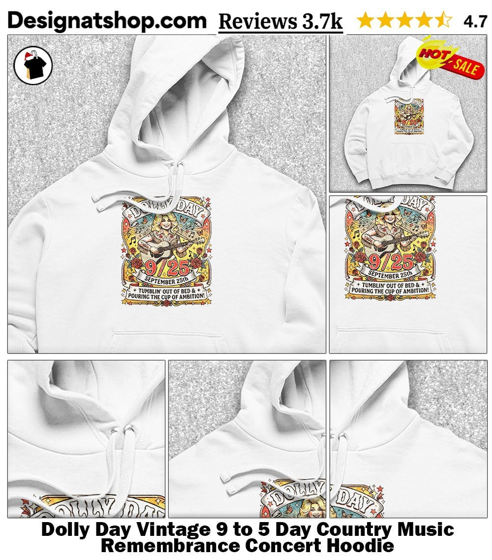 Dolly Day Vintage 9 to 5 Day Country Music Remembrance Concert shirt