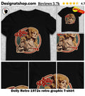 Dolly Retro 1972s retro graphic shirt