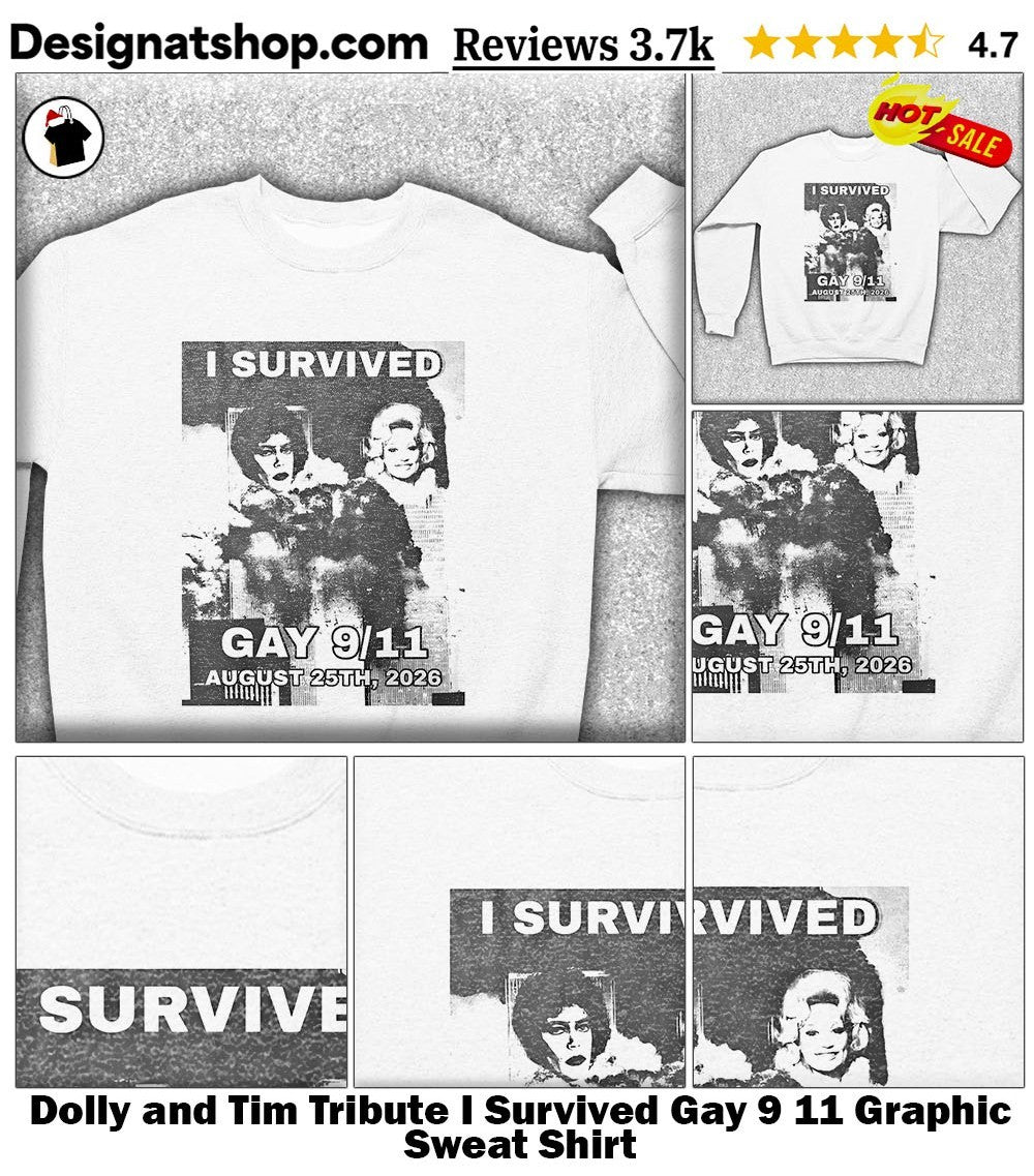 Dolly and Tim Tribute I Survived Gay 9 11 Graphic shirt
