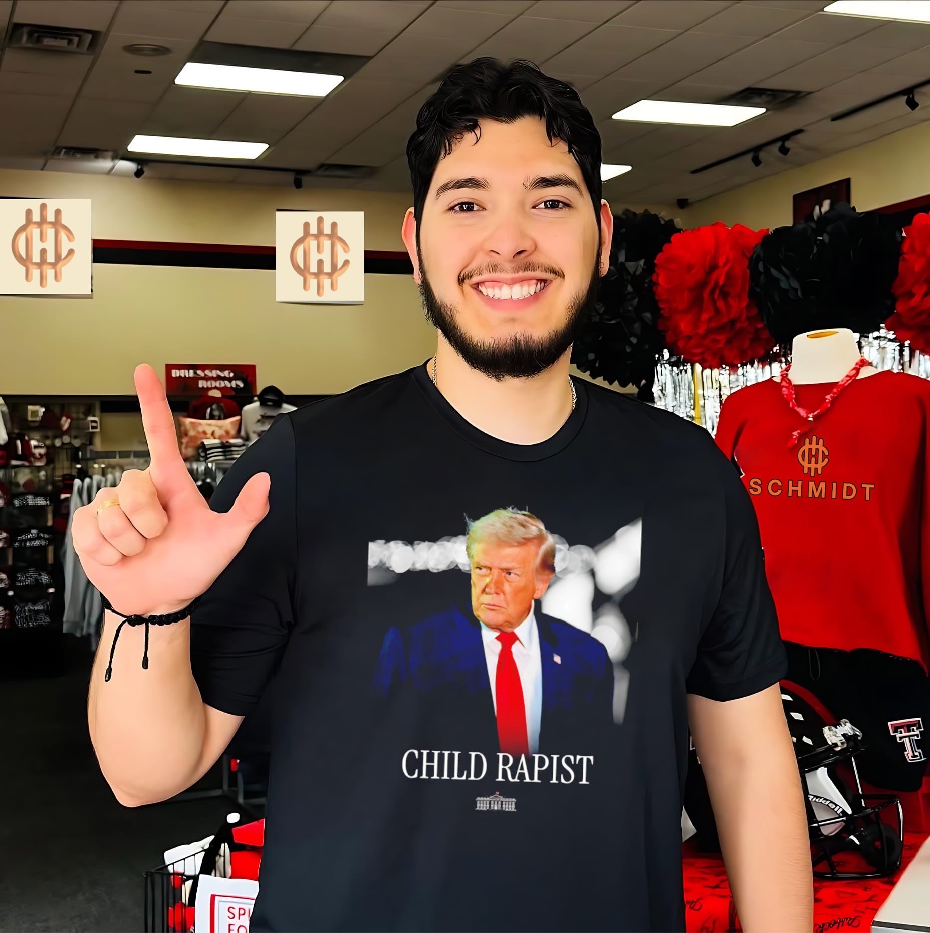 Donald Trump Child Rapist White House Political Satire shirt