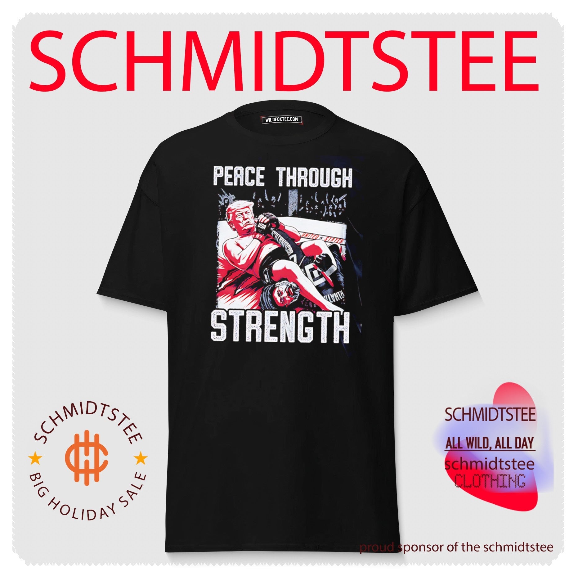 Donald Trump Peace Through Strength MMA shirt
