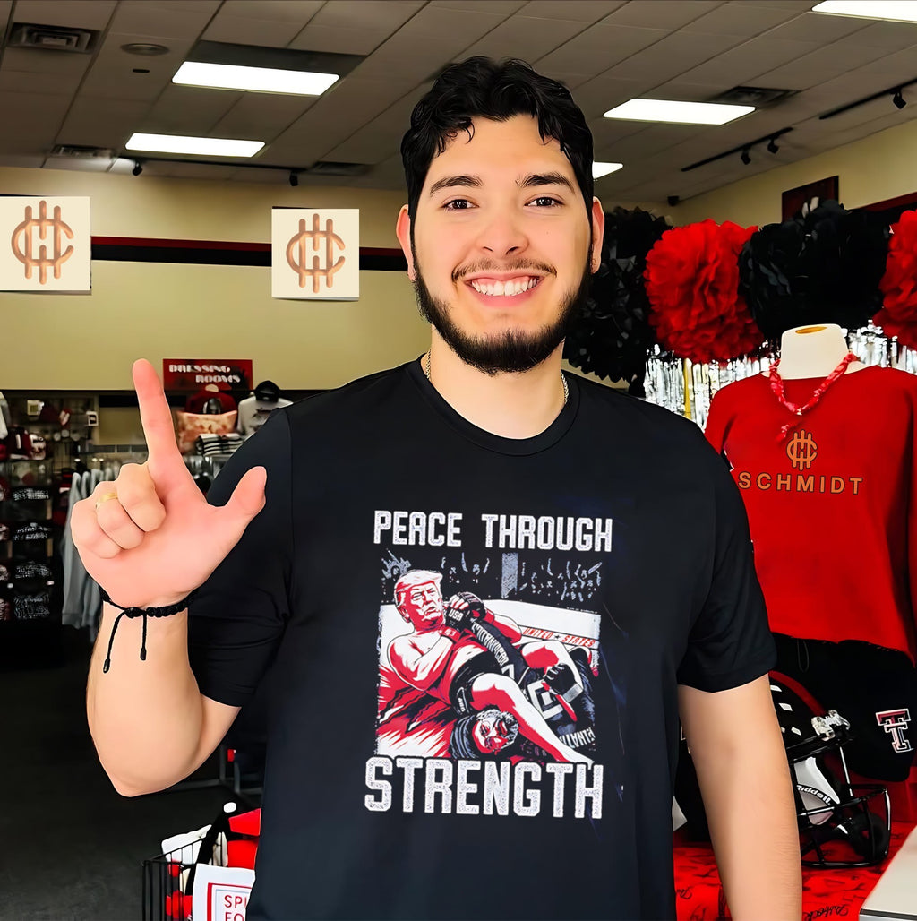 Donald Trump Peace Through Strength MMA shirt