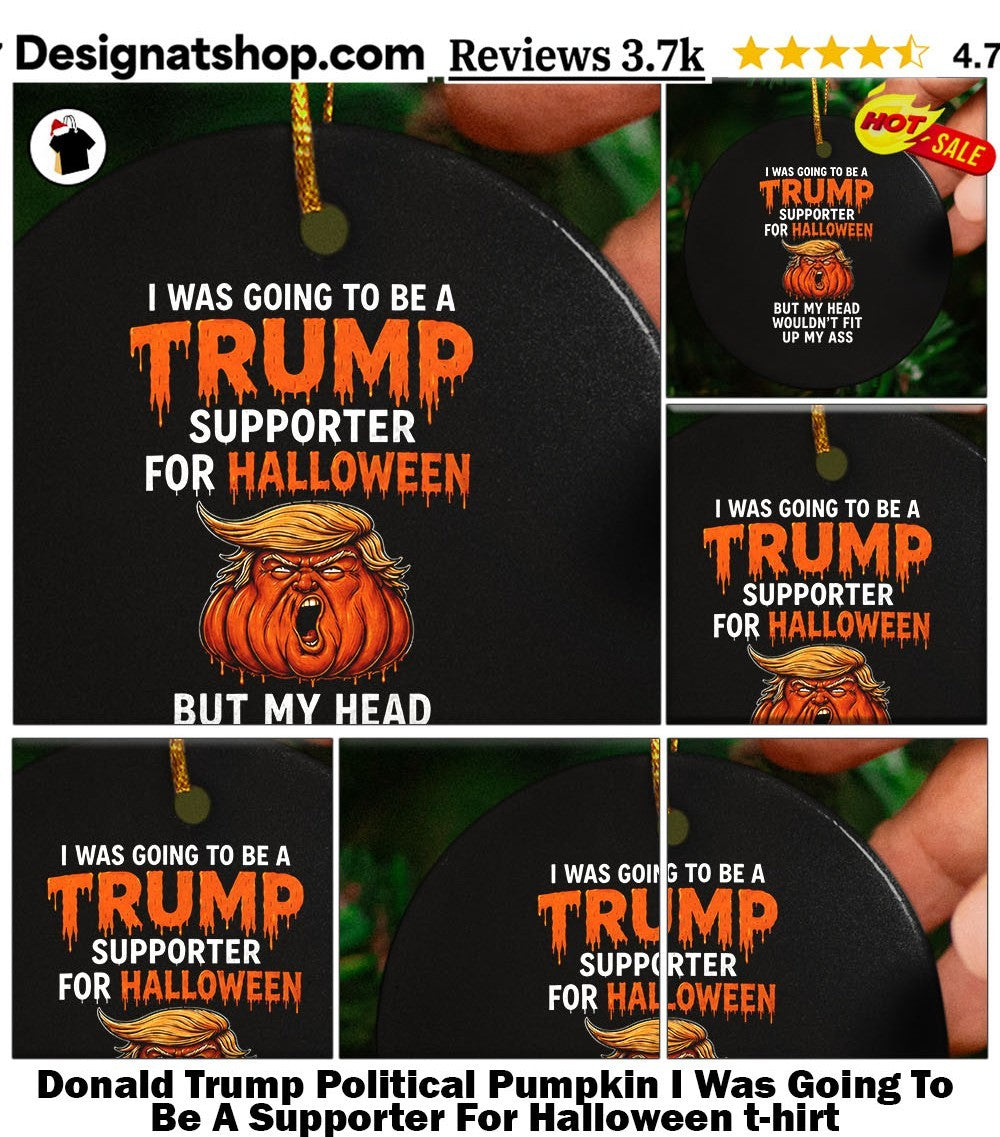Donald Trump Political Pumpkin I Was Going To Be A Supporter For Halloween t-hirt