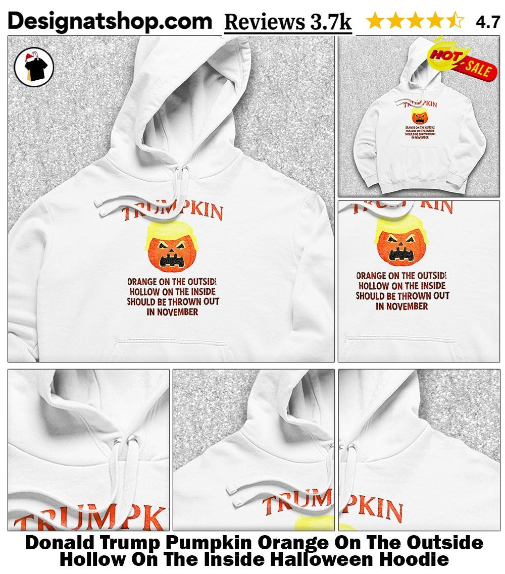 Donald Trump Pumpkin Orange On The Outside Hollow On The Inside Halloween shirt