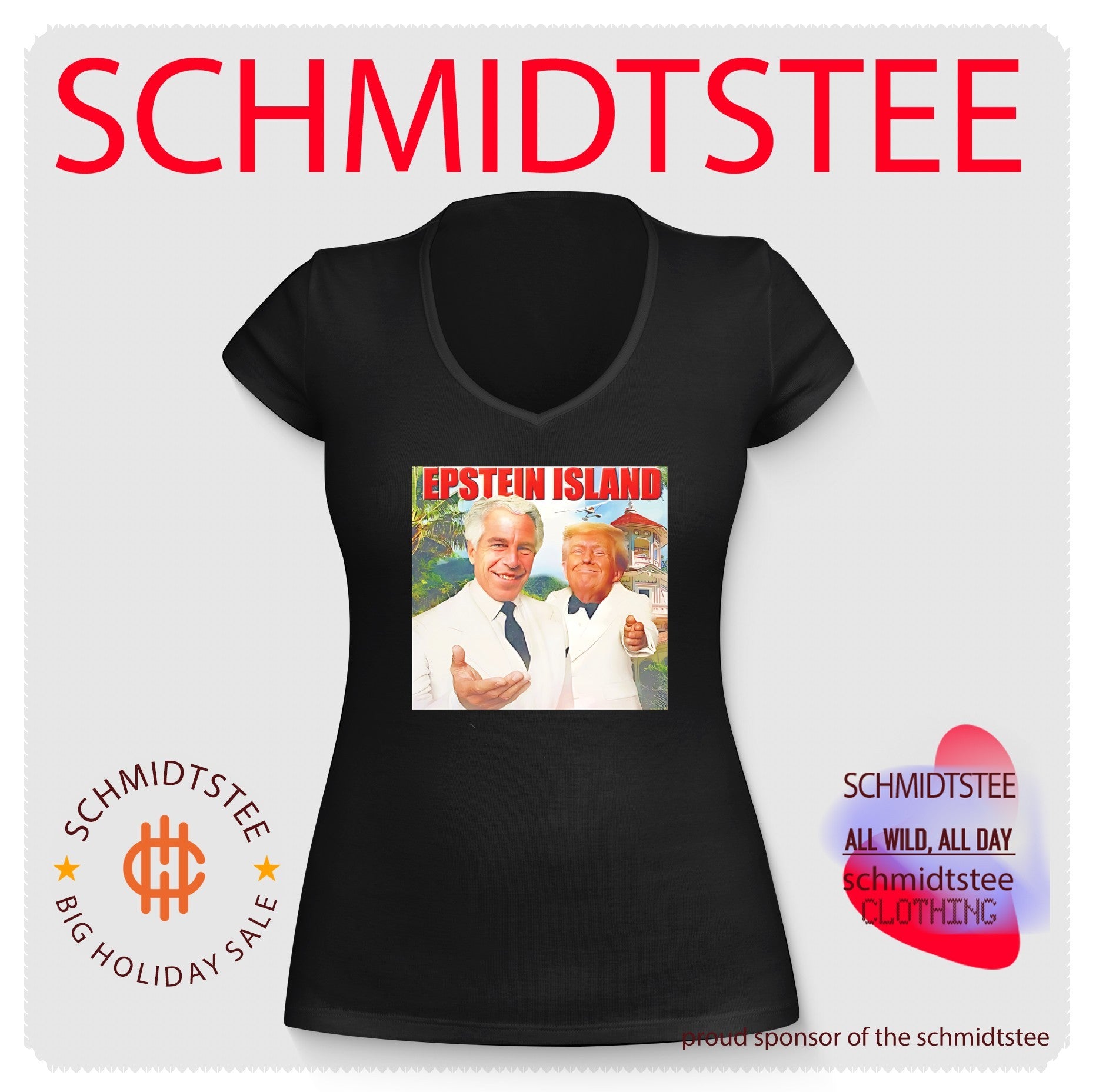 Donald Trump and Jeffey Epstein on Epstein Island shirt