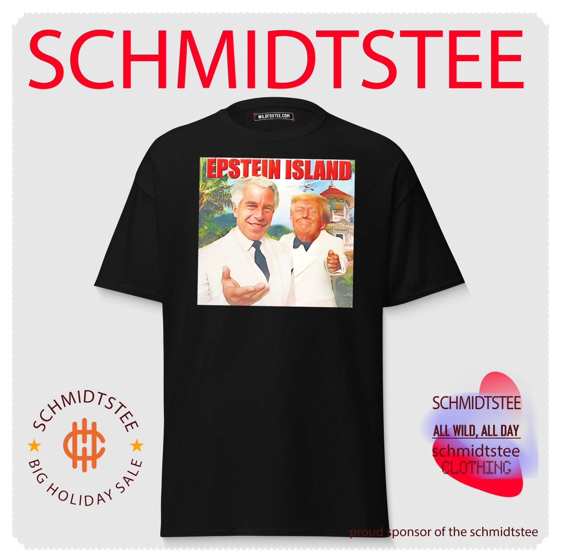 Donald Trump and Jeffey Epstein on Epstein Island shirt