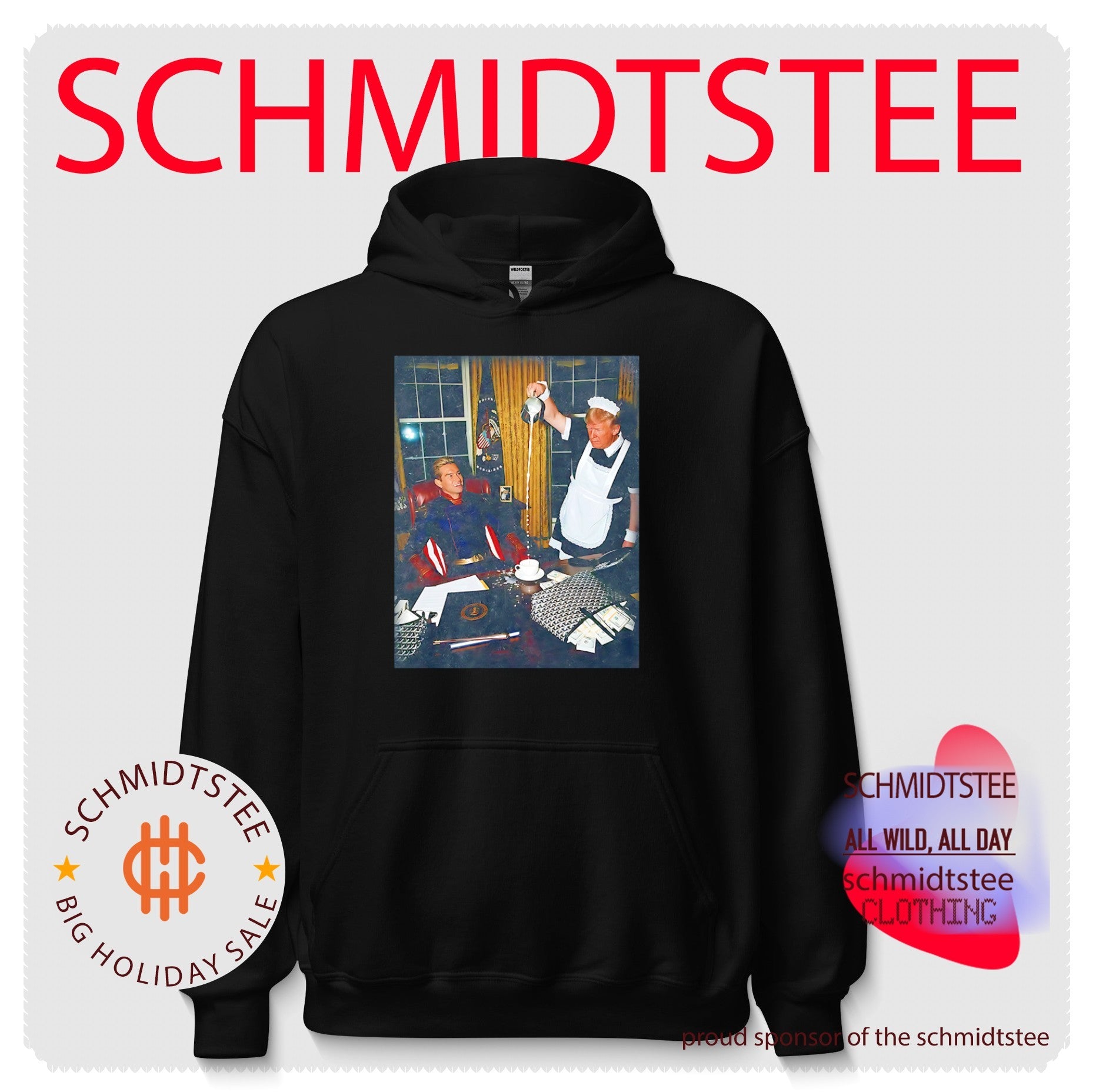 Donald Trump pouring a cup of milk for Homelander funny shirt