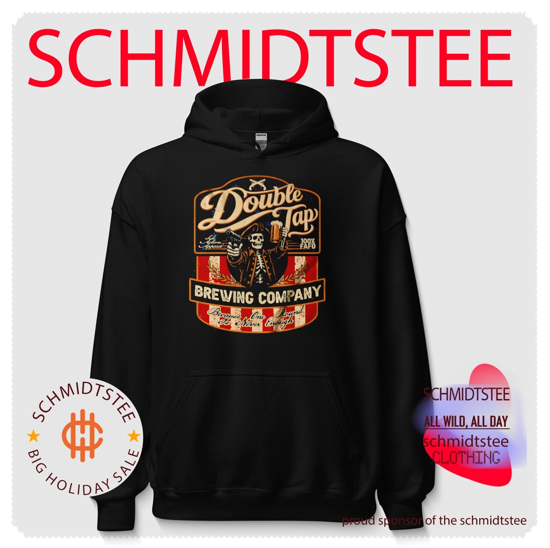 Double Tap Brewing Company Because One Round Is Never Enough shirt