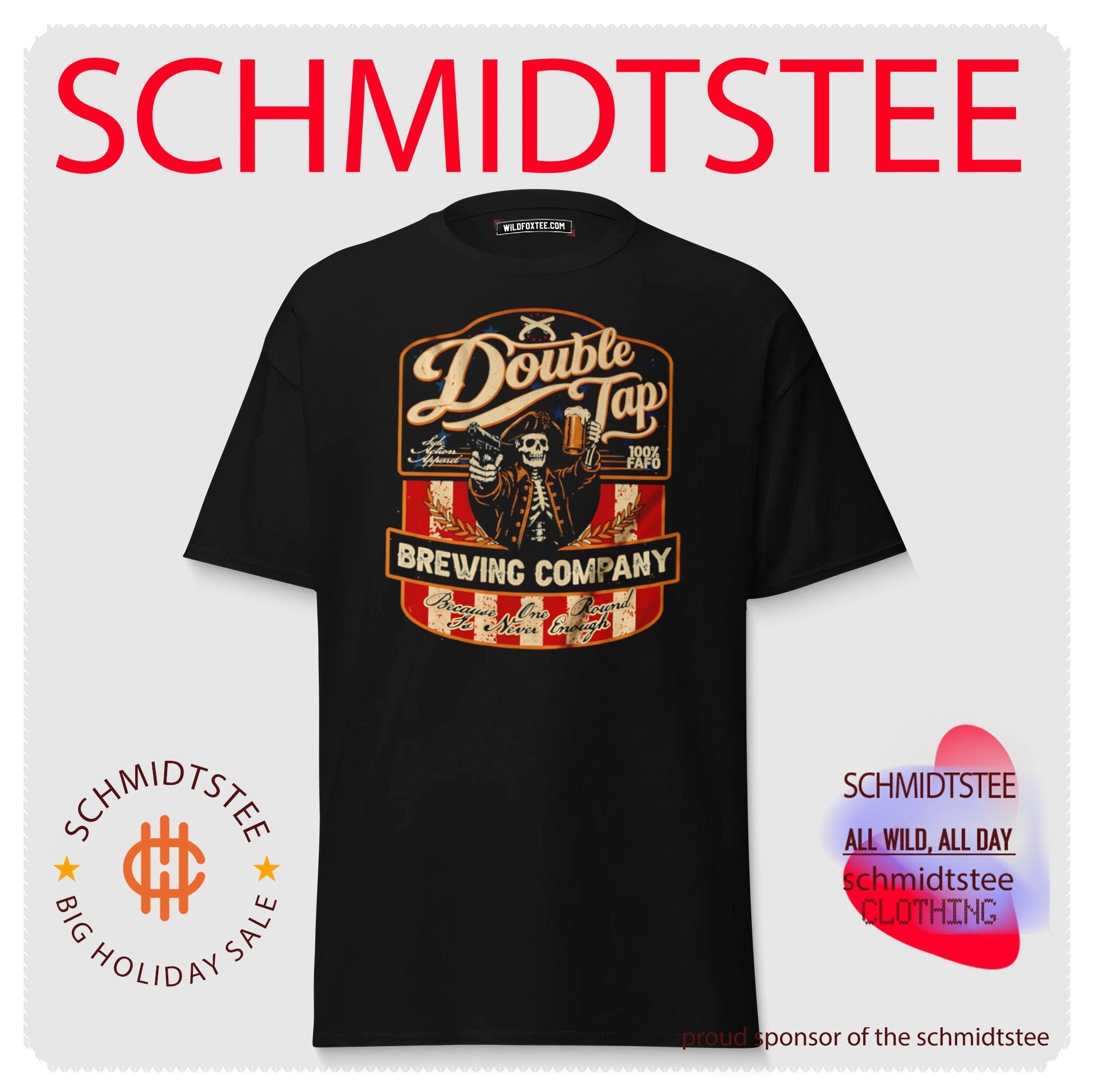 Double Tap Brewing Company Because One Round Is Never Enough shirt