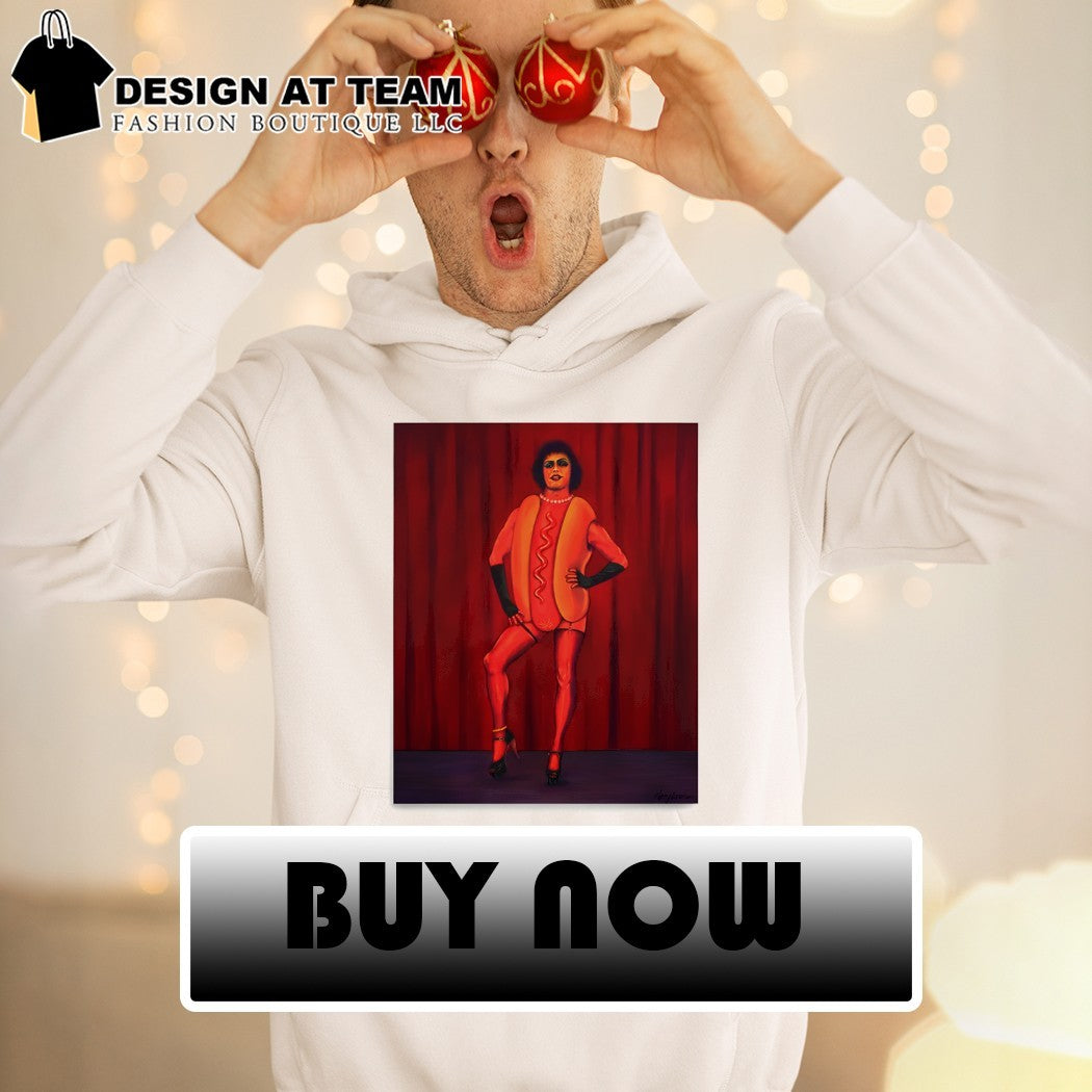 Dr. Frank-N-Furter Tim Curry Hot Dog Art shirt