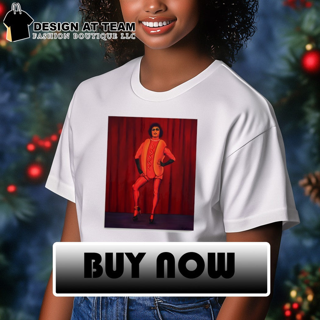 Dr. Frank-N-Furter Tim Curry Hot Dog Art shirt